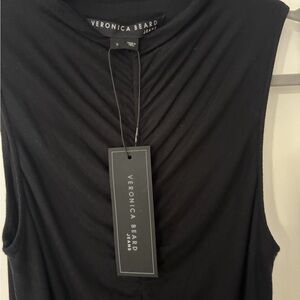 Veronica Beard Elegant Black Tank Top